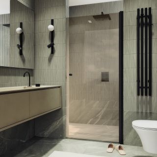 Душевая дверь MaybahGlass MGD-804-6 80см чёрный