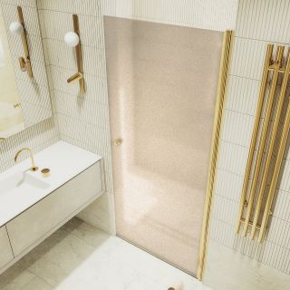 Душевая дверь MaybahGlass MGD-805-3 80см золото