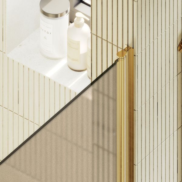 Душевая дверь MaybahGlass MGD-805-3 80см золото