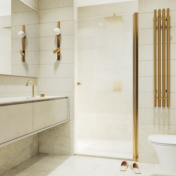 Душевая дверь MaybahGlass MGD-808-3 80см золото