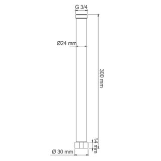 Wasserkraft A132 Удлинитель для душевого комплекта