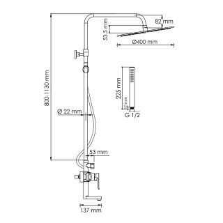 Душевой комплект WasserKRAFT A166.117.137.087.CH хром