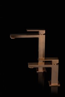 Смеситель для раковины Boheme Qubic 472-CB брашированная медь