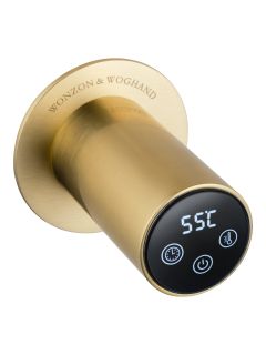 Полотенцесушитель электрический встраиваемый Wonzon & Woghand Hamburg WW-AL314-BG 46x72 см с внутренней частью брашированное золото