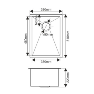 Мойка D5138H Melana ProfLine 1,2/220 сатин