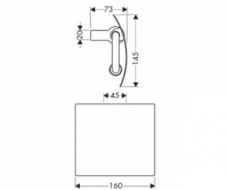 Держатель туалетной бумаги Hansgrohe SteeL 41228800 хром