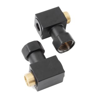 Полотенцесушитель водяной Domoterm Квадро Плюс П6 400x800 чёрный