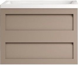 Подвесная тумба под раковину Art&Max Platino 75см капучино матовый AM-Platino-750-2C-SO-CM