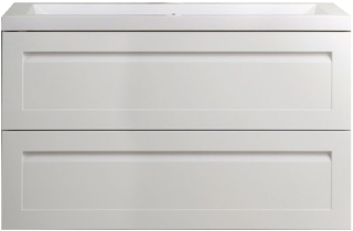 Подвесная тумба под раковину Art&Max Platino 90см белый глянцевый AM-Platino-900-2C-SO-BL-Cer