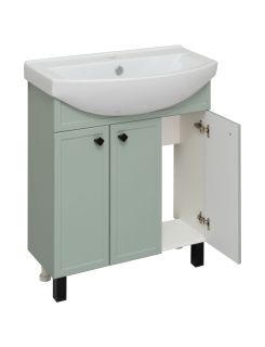 Тумба под раковину Runo мята (под умывальник Best 75 ) Римини 75 (00-00001275)