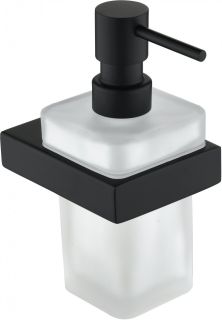 Настенный дозатор для жидкого мыло Grocenberg AC0028 (Черный матовый)
