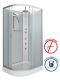 Душевая кабина Niagara NG-3312-14RBKTG с гидромассажем 120x80см серебро/матовое