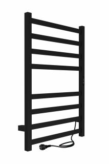 Полотенцесушитель электрический Indigo Oktava Slim 3 LСLOKS3E80-50BRRt 80x50 см чёрный муар
