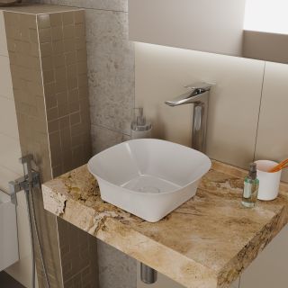 Раковина накладная DQ Berlin DT1431016 30см белый