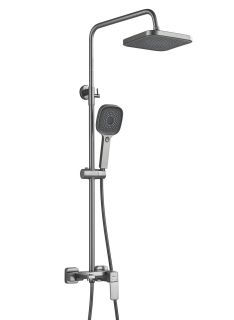 Душевая стойка Shevanik S9736T оружейная сталь