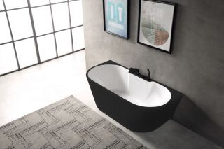 Акриловая ванна ABBER AB9296-1.7MB 170x80см чёрный матовый