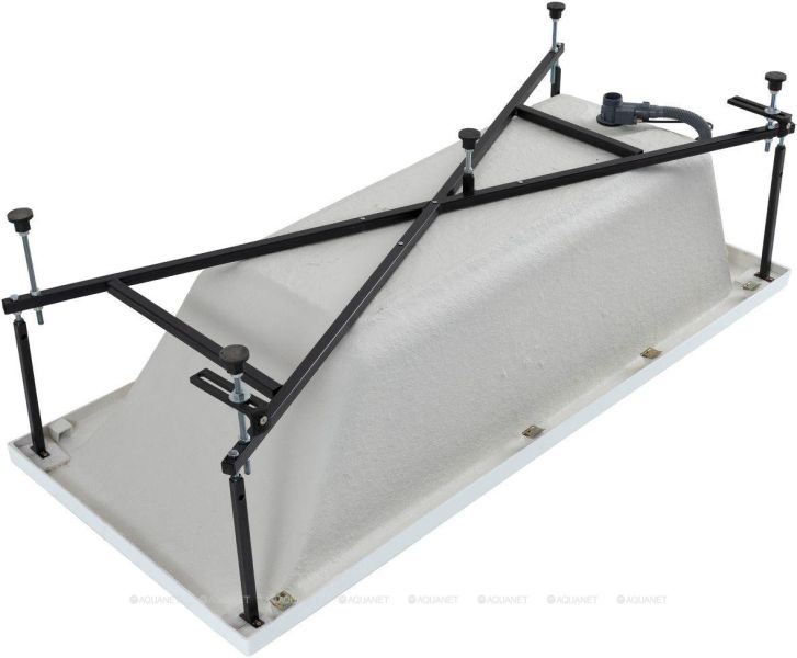 Акриловая ванна Aquanet Bright 347864 170x75 см с каркасом с боковой и фронтальной панелями