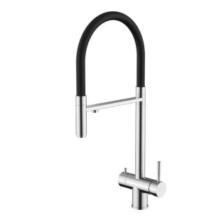 Смеситель для кухни с подключением фильтра Knotlor SS-16, сатин