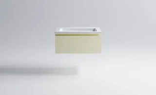 Тумба с раковиной Astra-Form Альфа 03060003ral1013+04010006 70 см бежевый матовый