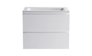 Тумба с раковиной Astra-Form Альфа 03060004+04010006 70 см белый матовый