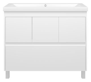 Напольная тумба под раковину Misty Алиса 100см белый