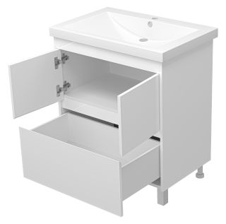 Напольная тумба под раковину Misty Алиса 75см белый