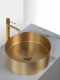 Раковина AltroBagno Luna 001001 OrSp из нержавеющей стали золото матовое