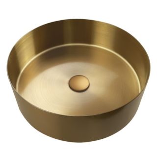 Раковина AltroBagno Luna 001001 OrSp из нержавеющей стали золото матовое