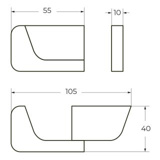 Крючок Art&Max Platino AM-E-7086BL хром