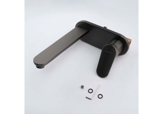 Смеситель встраиваемый для раковины Aquatek Ника AQ1813BGM оружейная сталь