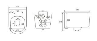 Унитаз подвесной  Aquatek МИЯ AQ2004-00 с сиденьем Soft Close