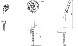 Душевой комплект Aquatek Вега AQ1073CR хром