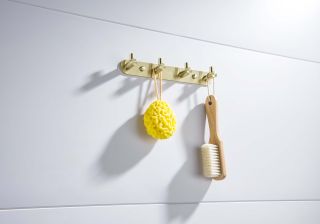 Планка с четырьмя крючками Aquatek Европа AQ4123BG шлифованное золото