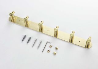 Планка с шестью крючками Aquatek Европа AQ4124BG шлифованное золото