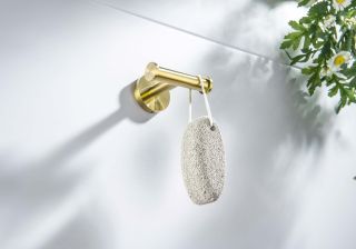 Крючок двойной Aquatek Оберон AQ4202BG шлифованное золото