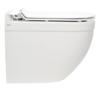 Подвесной унитаз AQUAme AQM2010 с крышкой-сиденьем белый глянцевый