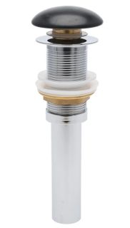 Донный клапан для раковины AQUAme AQM7002-0MB без перелива чёрный матовый