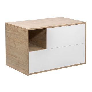 Тумба под раковину Aquanika Quadro AQQ804650RU78 80 см дуб давос/белый