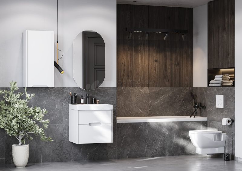 Тумба для комплекта AQUATON Оливия 55 белая матовая