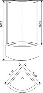 Душевой уголок ARCUS AS-302-10