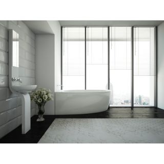 Акриловая ванна AZARIO KAPRIS AV.0002160 асимметричная 160*90