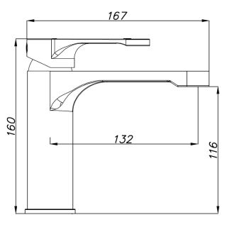 Смеситель для раковины AZARIO VIANO AZ-1583452