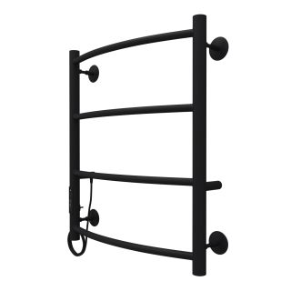 Полотенцесушитель электрический AZARIO VERONA AZ04756B 500/600 4 секции, тен слева, черный