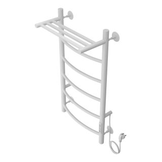 Полотенцесушитель электрический AZARIO VERONA AZ04848PW 400/800 5 секций, с полкой, тен справа, белый