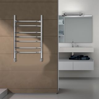 Полотенцесушитель водяной AZARIO RAVENNA  AZ07158 500/800 7 секций, нижнее/диагональное подключение, 1/2, хром