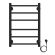 Полотенцесушитель электрический AZARIO PARMA AZ10846B 400/600 6 секций, тен справа, черный