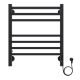 Полотенцесушитель электрический AZARIO ANCONA  AZ71856B 500/600 квадрат, 7 секций, тен справа, черный