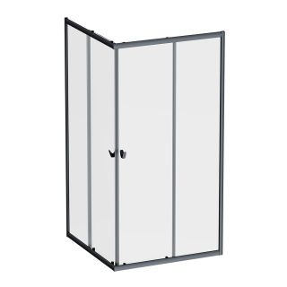 Душевой уголок AM.PM Sunny W87G-403-100100-BT профиль черный матовый 100х100 см