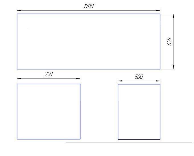 Экран фронтальный для ванны Эстет Грация ФР-00000927 П 170см белый
