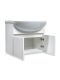 Тумба Runo Лада 50 подвесная белая под умывальник Уют 50 (00-00001366)